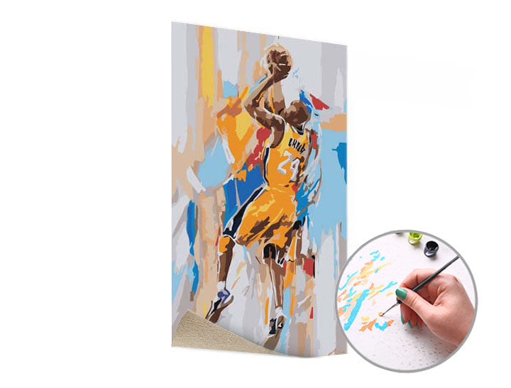 Slikanje po brojevima KOBE BRYANT 24 - mala težina – bez okvira