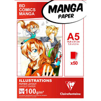 Manga Layout blok CLAIREFONTAINE 100 g/m² A5 – A3 - 50 listova