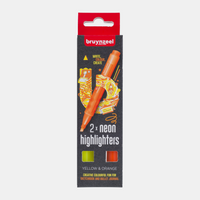 Marker zvýrazňovač Bruynzeel / set od 2 kom – žuta i narandžasta