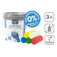 Masa za modeliranje Creall Super soft 5 × 90 g u posudici, miks boja