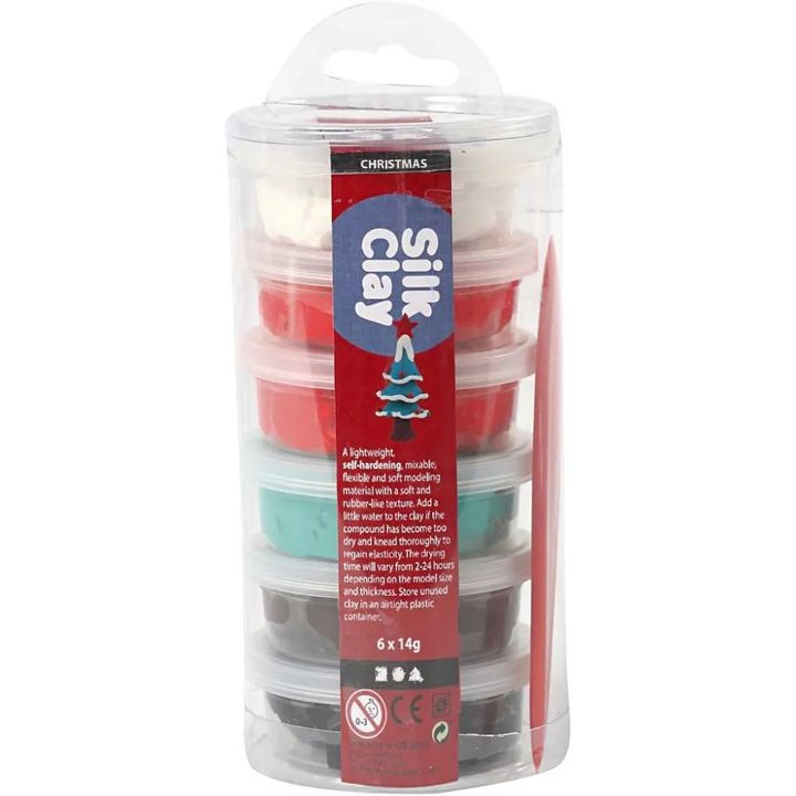 Masa za modeliranje Silk Clay Nova godina 6 x 14 g — slika 1