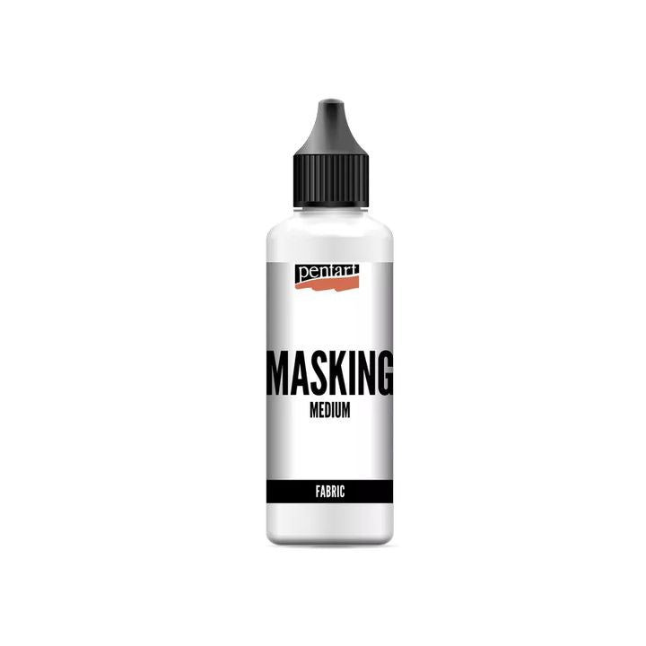 Bočica maskirnog medija za tekstil od 80 ml za zaštitu površina pri slikanju.