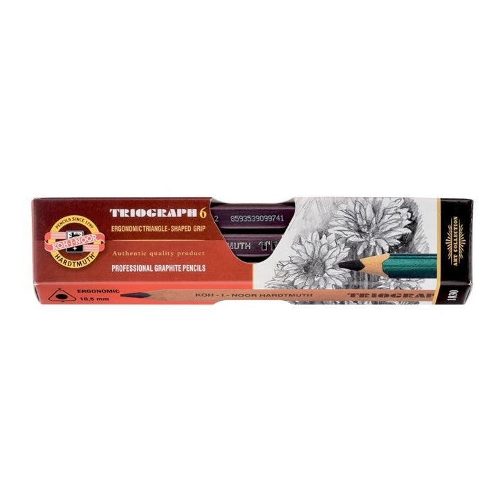 Jumbo olovke KOH-I-NOOR 1830 trougaone 6 mm, 6 kom – 2B