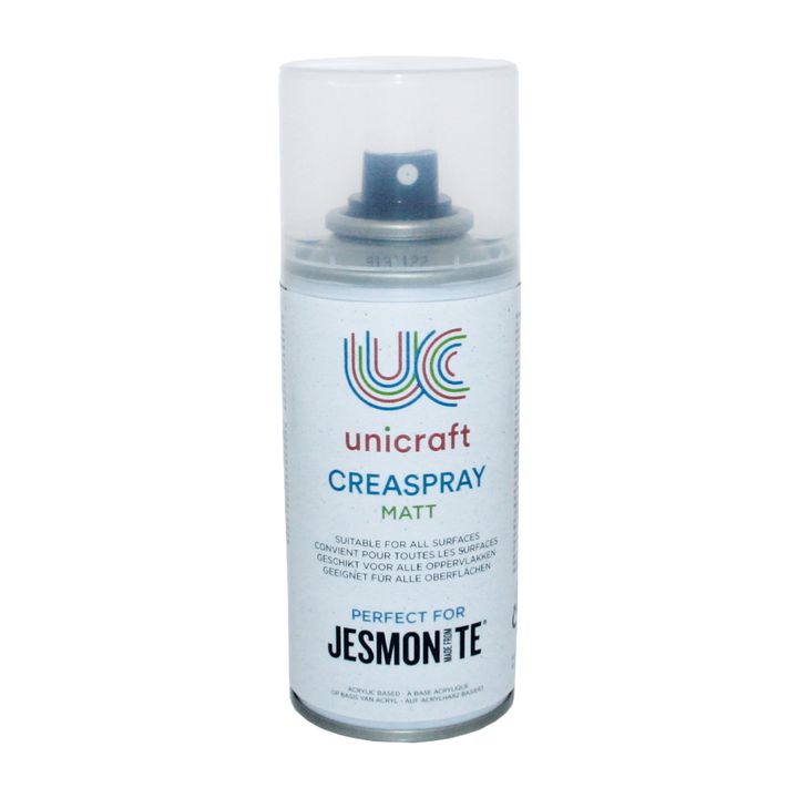 Matni lak u spreju UNICRAFT Creaspray 150 g za zaštitu umjetničkih radova i fiksiranje boja.