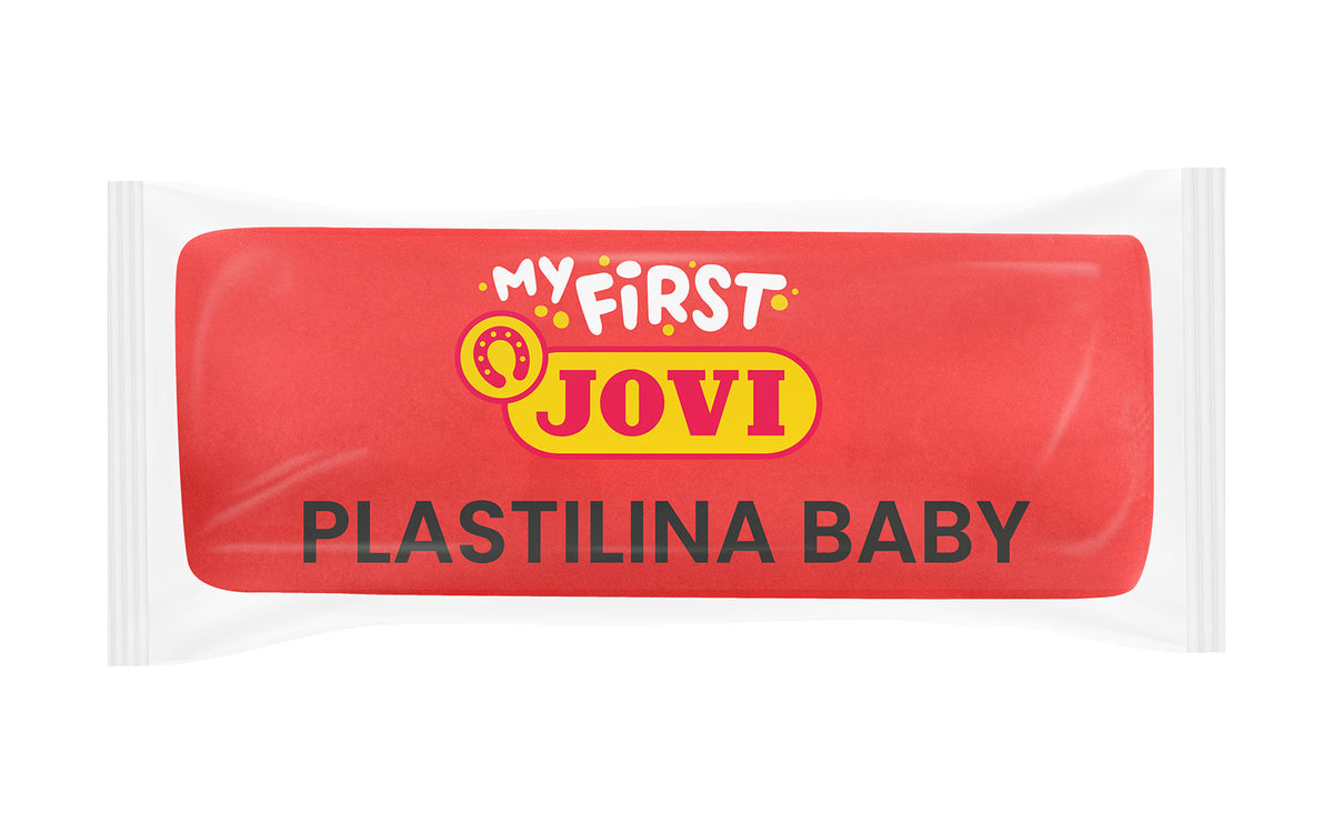 Mekani prirodni plastelin JOVI My First 38 g - crveni