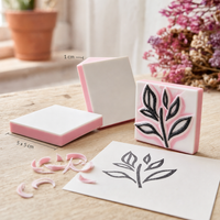 Meki gumeni blok za graviranje pečata 5 x 5 cm