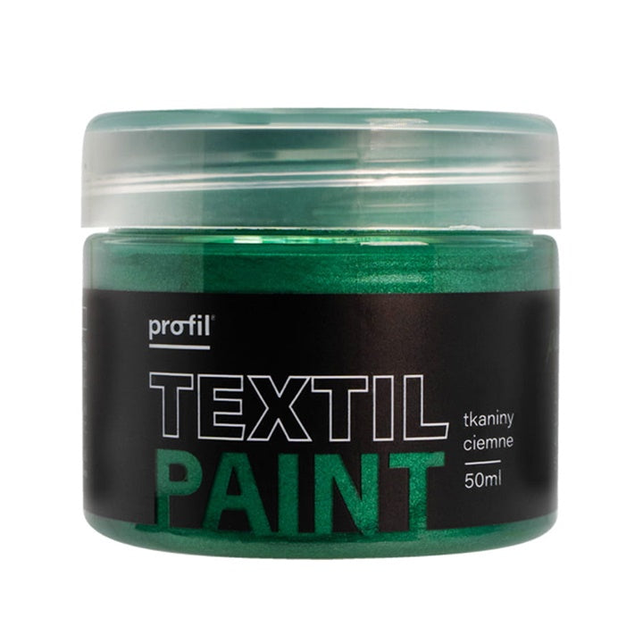 Metalik boja za tamni tekstil Profil 50 ml - izaberi nijansu – 07 - smaragdna