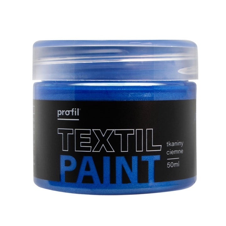 Metalik boja za tamni tekstil Profil 50 ml - izaberi nijansu – 08 - safirna