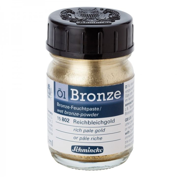 Metalik puder Oil-Bronze Schmincke 50 ml – 15 802 svijetlo zlatna intenzivna