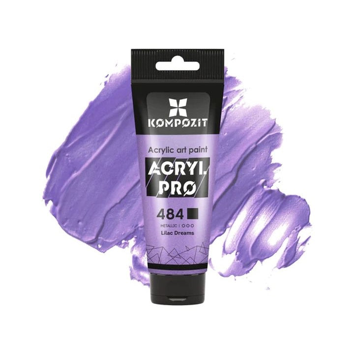 Kolekcija metalik akrilnih boja ACRYL PRO ART Kompozit 75 ml