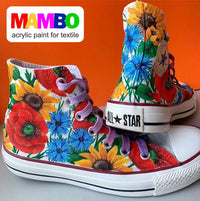 Set MAMBO metalik boja za tekstil i kožu u bočicama od 20 ml