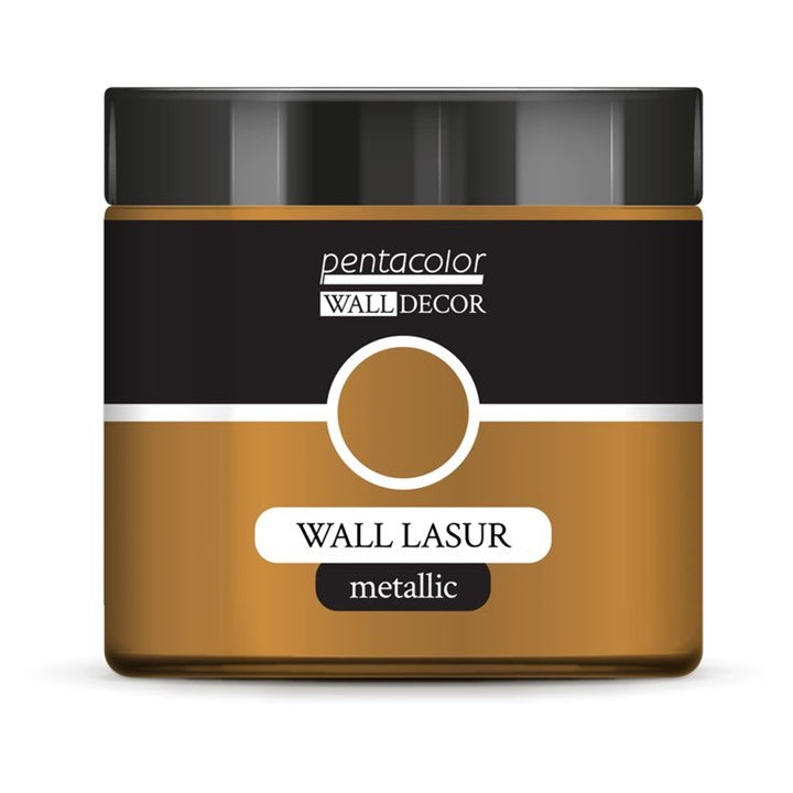 Zid premazan metalik lazurom Wall Decor u zlatnoj nijansi