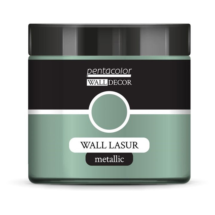 Metalik lazura Wall Decor 500 ml sa uzorkom teksture na zidu