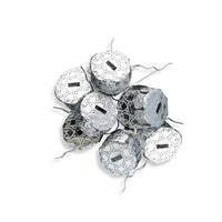 Metalne kukice srebrne boje za izradu ukrasa | 18 mm 10 kom — slika 1