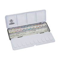 Metalni set akvarel boja Schmincke HORADAM, 12 x 1/2 posudice s dodatnim prostorom