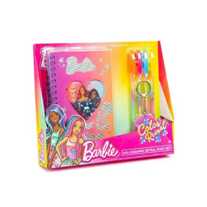 Mini Barbie dnevnik za djevojčice sa setom šarenih olovaka za kreativno pisanje i crtanje.