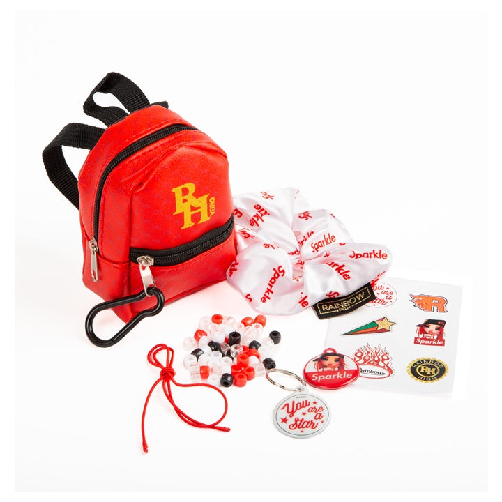 Mini ruksak s dodacima RAINBOW HIGH crveni — slika 3