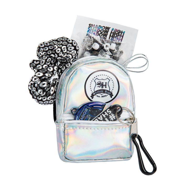 Mini ruksak s dodacima RAINBOW HIGH srebrni — slika 2