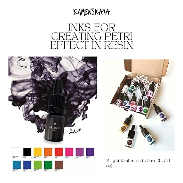 Mini set PETRI INKS KAMENSKAYA za smolu 13 x 5 ml — slika 3