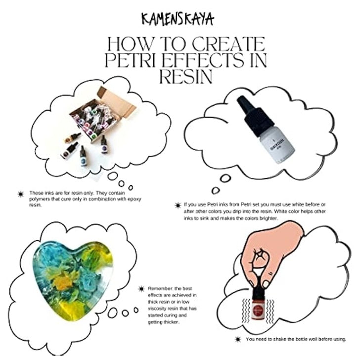 Mini set PETRI INKS KAMENSKAYA za smolu 13 x 5 ml — slika 5