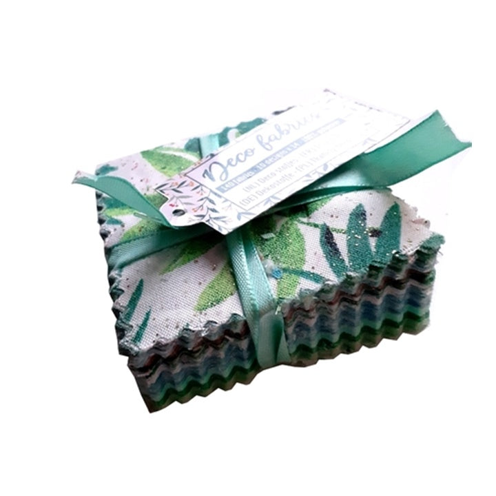 Dekorativne mini tkanine za patchwork 140 kom - izaberi boje – crna