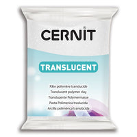 Masa za modelovanje Cernit TRANSLUCENT 56g - izaberite boju – bijela šljokičasta