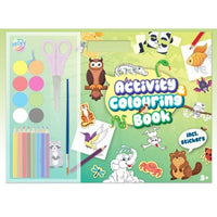 MOXY set sa bojankama, aktivnostima, bojama, olovkama i naljepnicama za kreativnu igru.
