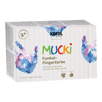 MUCKI svjetlucave boje koje se nanose prstima - set 6 x 150 ml — slika 1