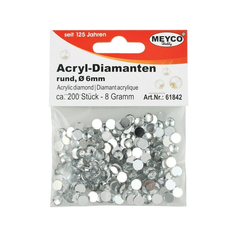 Akrilni dijamanti - izaberite pakovanje – 6 mm (200 ks)