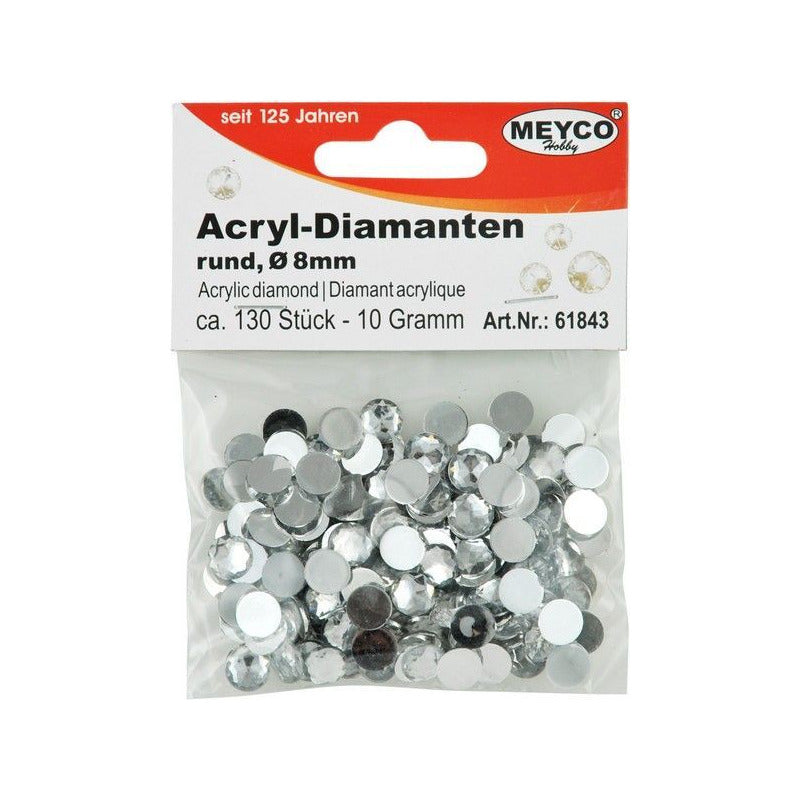 Akrilni dijamanti - izaberite pakovanje – 8 mm (130 ks)