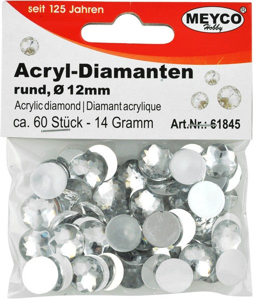 Akrilni dijamanti - izaberite pakovanje – 12 mm (60 ks)