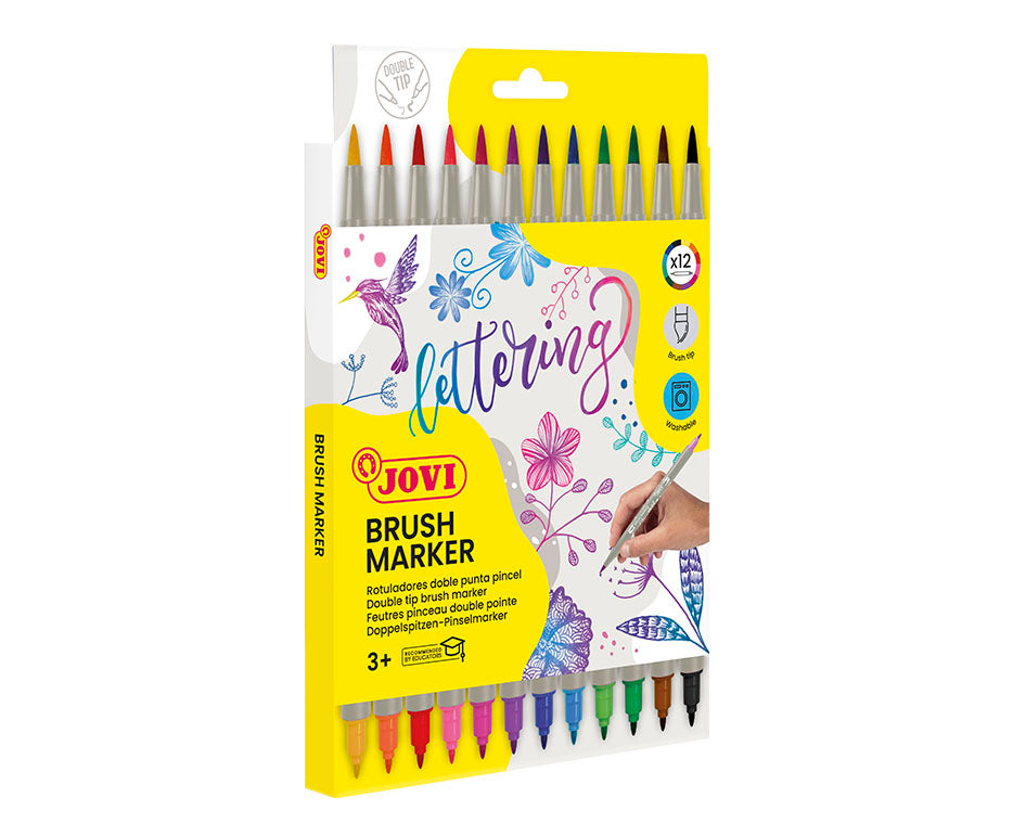 Obostrani akvarel markeri JOVI Lettering / set od 12 kom