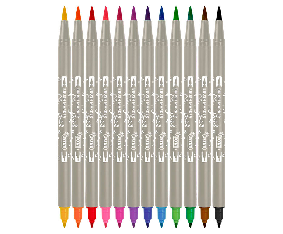 Obostrani akvarel markeri JOVI Lettering / set od 12 kom