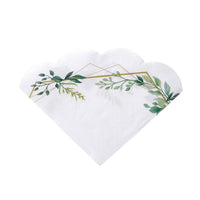 Okrugle salvete za decoupage LEAVES FRAME 1 kom — slika 1