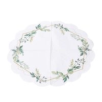 Okrugle salvete za decoupage LEAVES FRAME 1 kom — slika 2
