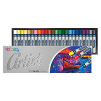 Pakovanje od 24 okrugle uljane pastele Colorino Artist u šarenoj kutiji