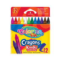 Pakovanje od 12 okruglih Colorino voštanih boja za crtanje i kreativno izražavanje.