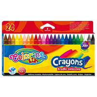 Pakovanje od 24 okrugle Colorino voštane boje za crtanje i bojenje.