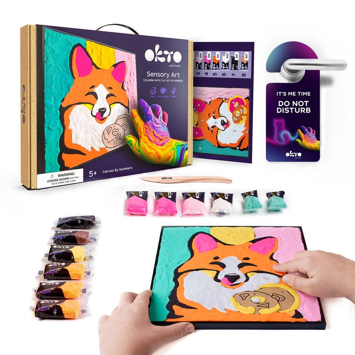 OKTO boja sa samostvrdnjavajućom masom 30 x 30 cm Fox — slika 2