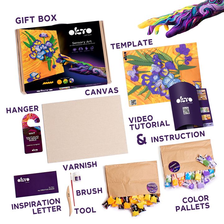 OKTO kreativni 3D set Iris 30 x 40 cm — slika 3