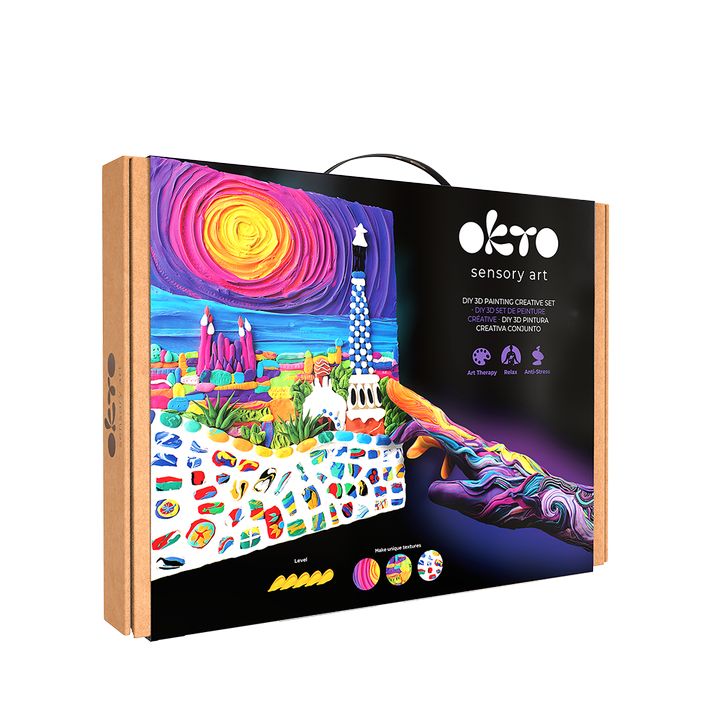 OKTO kreativni 3D set "Park Guell u Barceloni" 30 x 40 cm — slika 1