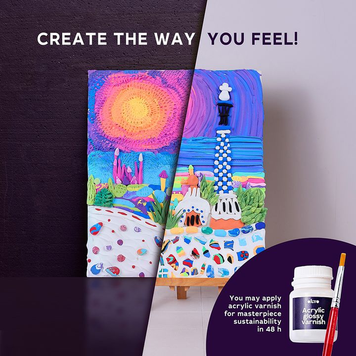 OKTO kreativni 3D set "Park Guell u Barceloni" 30 x 40 cm — slika 7