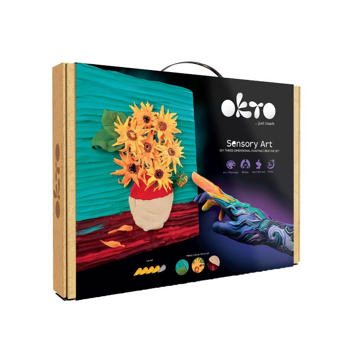 OKTO Kreativni 3D set Suncokreti 30 x 40 cm — slika 1
