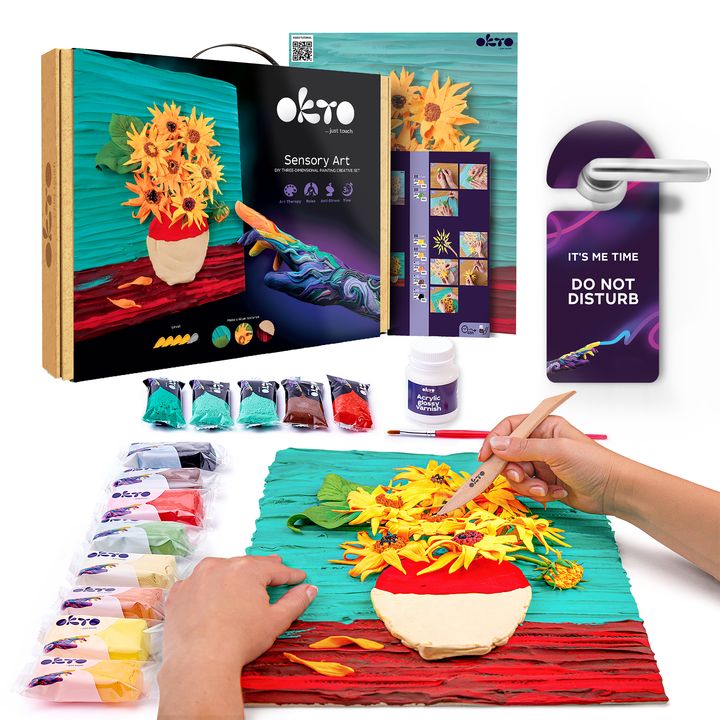 OKTO Kreativni 3D set Suncokreti 30 x 40 cm — slika 2