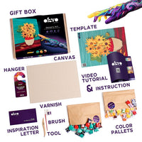 OKTO Kreativni 3D set Suncokreti 30 x 40 cm — slika 3