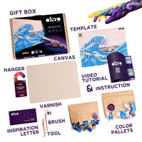 OKTO Kreativni 3D set Valovi u Kanagavi 30 x 40 cm — slika 3