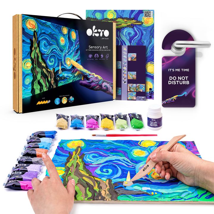 OKTO Kreativni 3D set Zvjezdano nebo 30 x 40 cm — slika 2