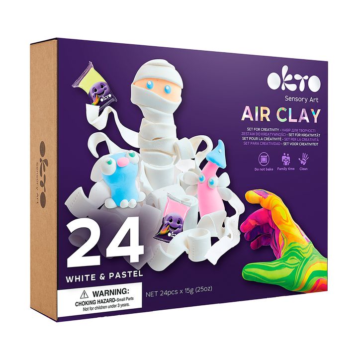 OKTO kreativni samostvrdnjavajući set 24 pastelne nijanse — slika 1