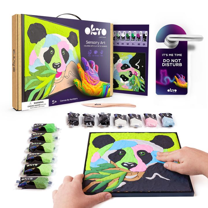 OKTO samostvrdnjavajuća slika 30 x 30 cm Panda — slika 2