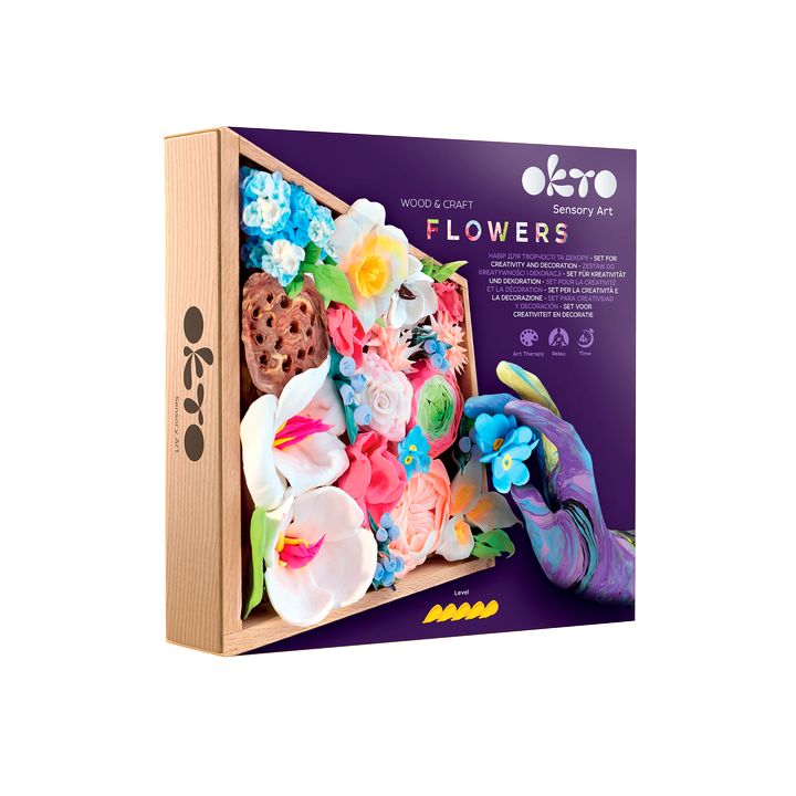 OKTO set za modeliranje u drvenom okviru 21 x 21 cm ROMANTICA — slika 1